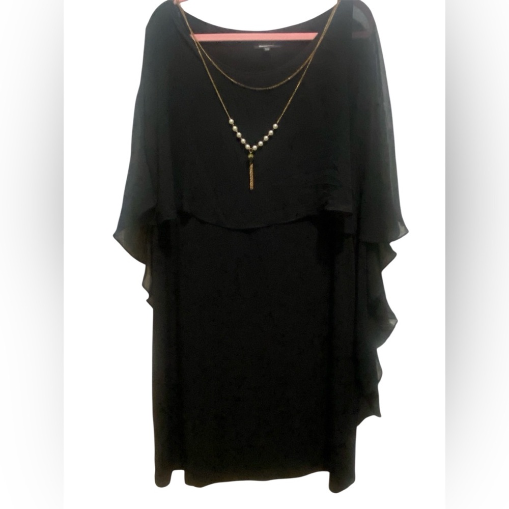 Glamour Egypt Women’s Black Cocktail Dress Size 20W Holiday Party Glam
